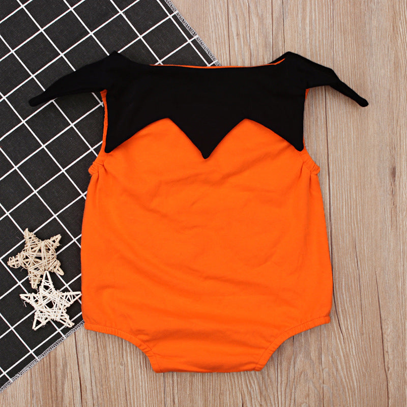 Baby Unisex Expression Print Halloween Rompers