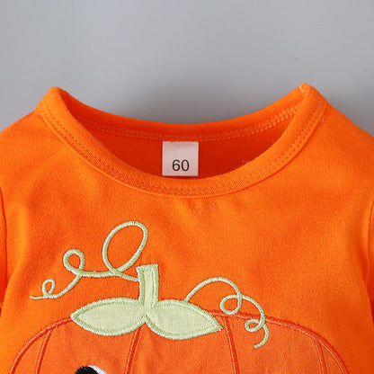 Baby Unisex Letters Cartoon Halloween Jumpsuits