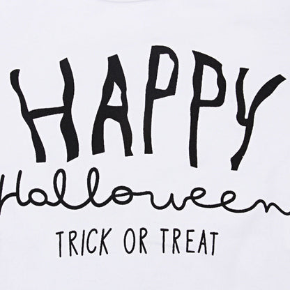 Baby Unisex Letters Halloween Rompers