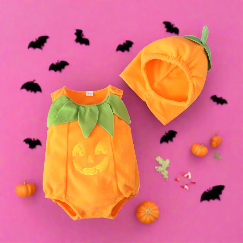 Baby Unisex Cartoon Halloween Rompers