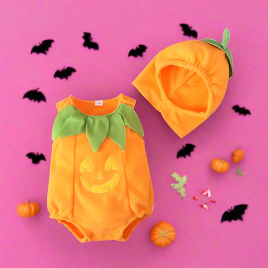 Baby Unisex Cartoon Halloween Rompers