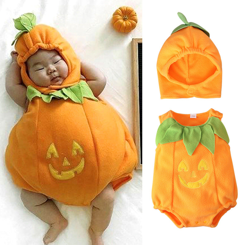 Baby Unisex Cartoon Halloween Rompers