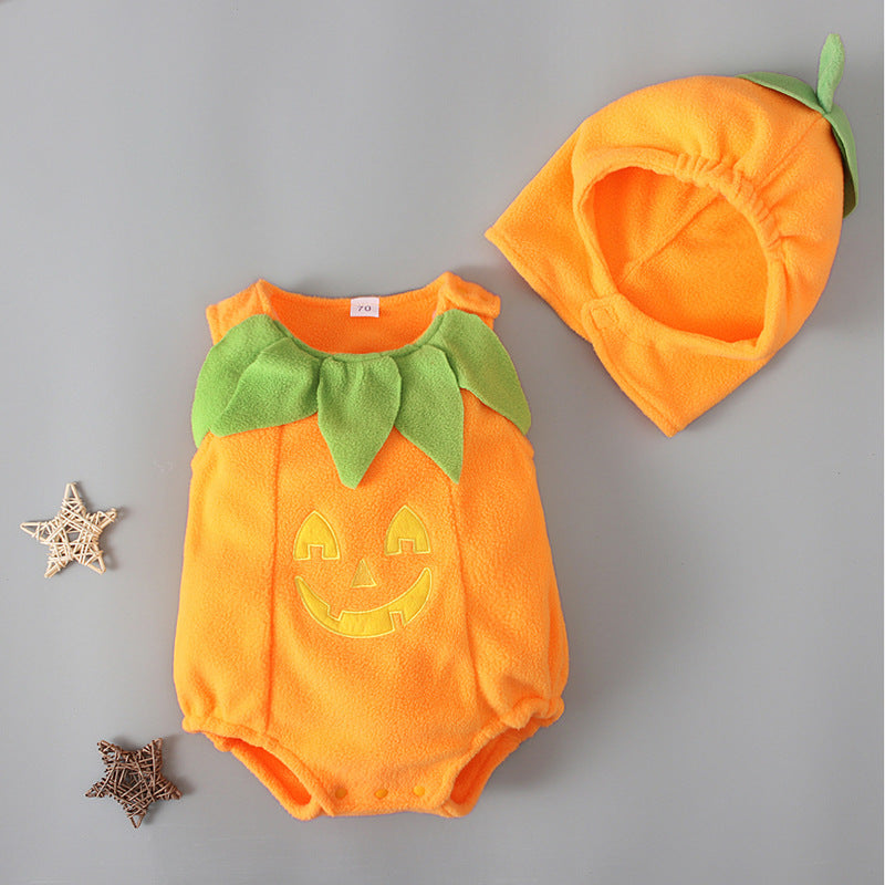 Baby Unisex Cartoon Halloween Rompers