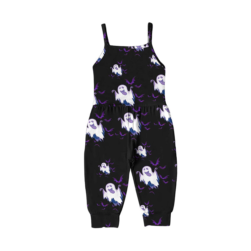 Baby Kid Girls Cartoon Print Halloween Jumpsuits