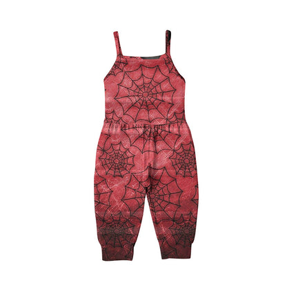 Baby Kid Girls Cartoon Print Halloween Jumpsuits