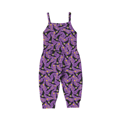 Baby Kid Girls Cartoon Print Halloween Jumpsuits