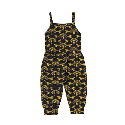Baby Kid Girls Cartoon Print Halloween Jumpsuits