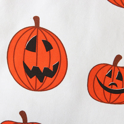 Baby Unisex Cartoon Print Halloween Rompers