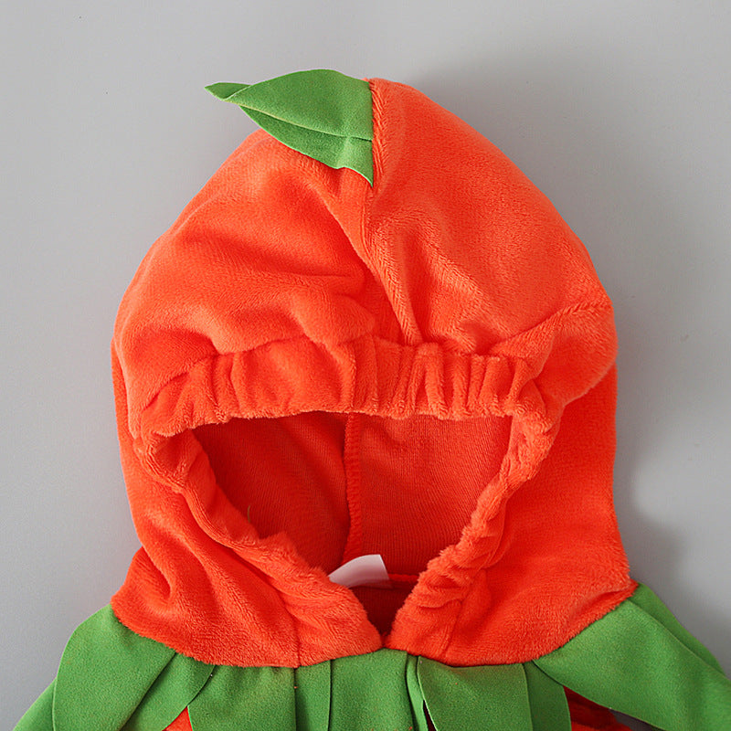 Baby Unisex Cartoon Embroidered Halloween Rompers