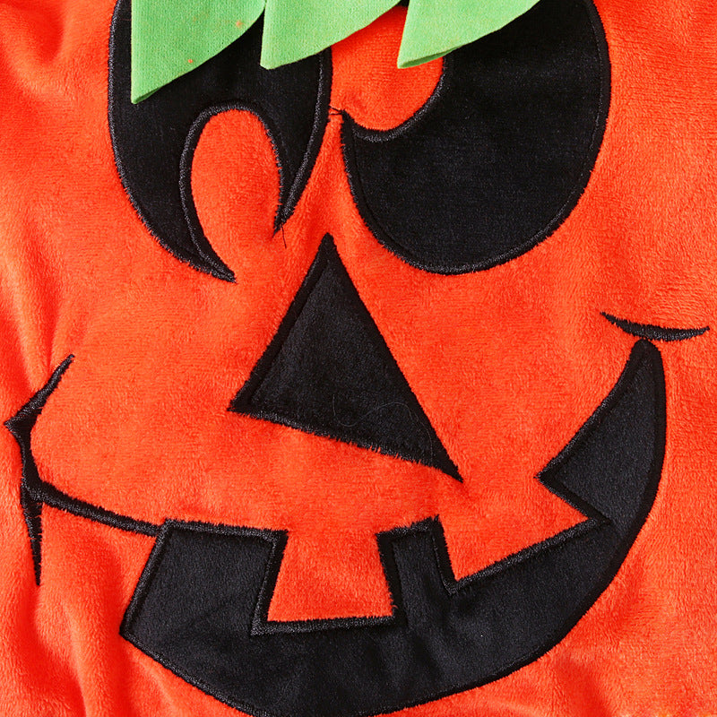 Baby Unisex Cartoon Embroidered Halloween Rompers