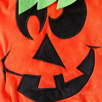 Baby Unisex Cartoon Embroidered Halloween Rompers