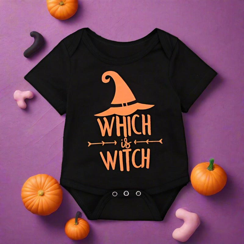 Baby Unisex Cartoon Print Halloween Rompers