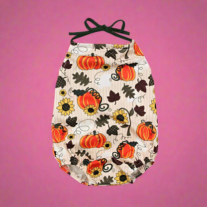 Baby Girls Flower Cartoon Print Halloween Rompers