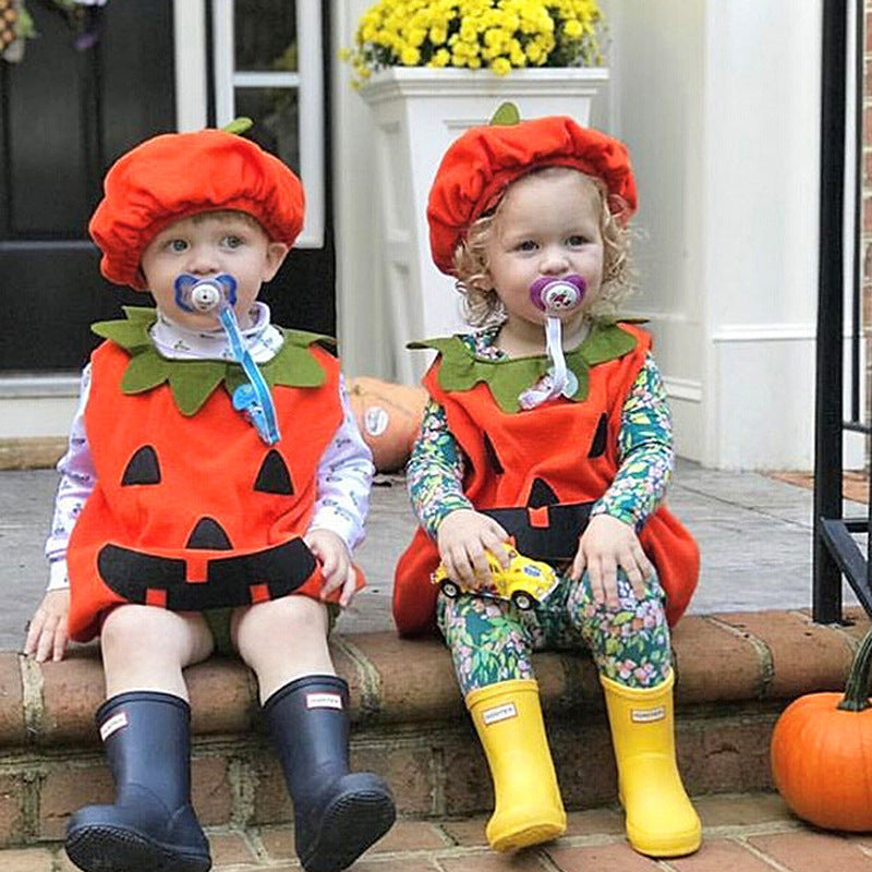 Baby Kid Unisex Color-blocking Halloween Tops Hats