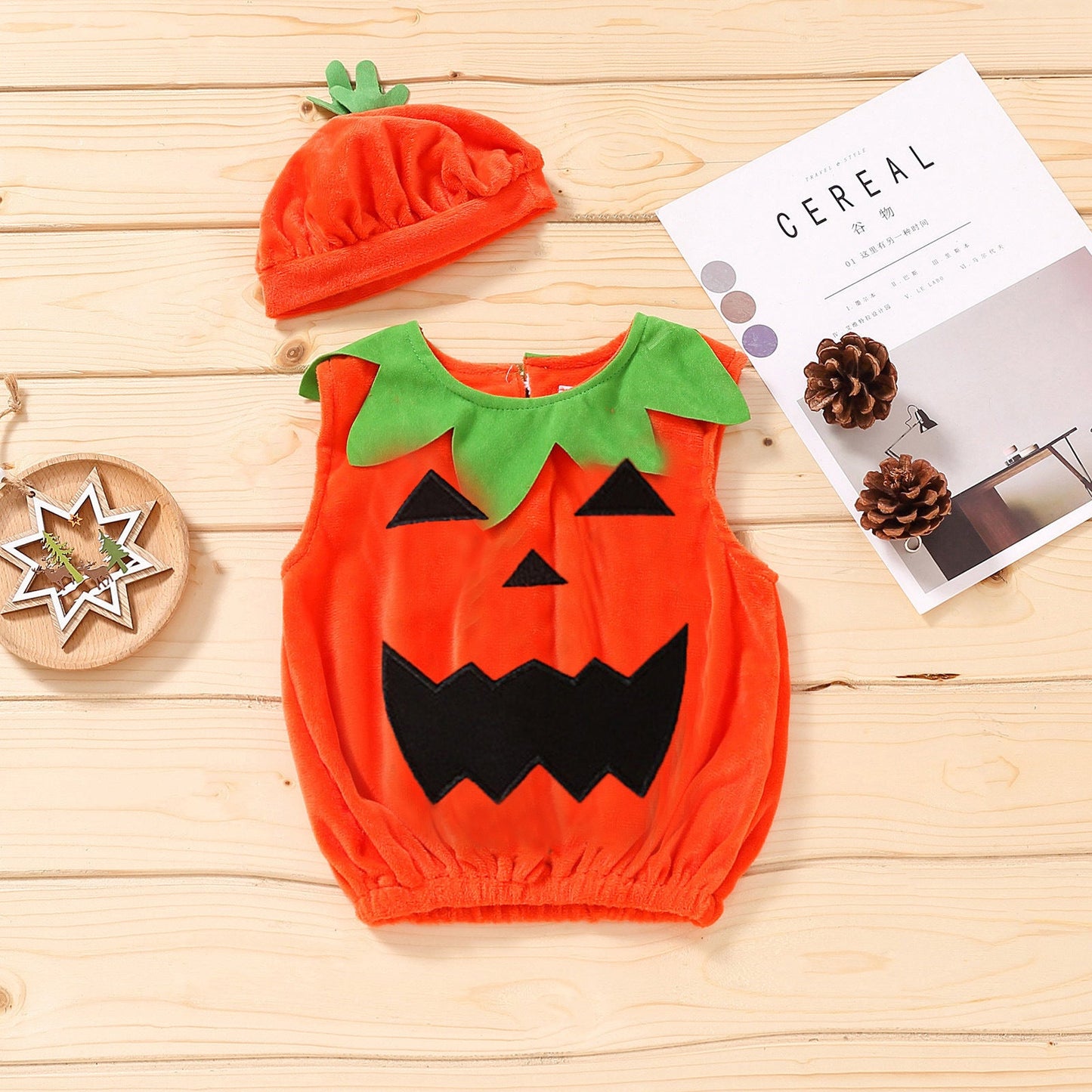 Baby Kid Unisex Color-blocking Halloween Tops Hats