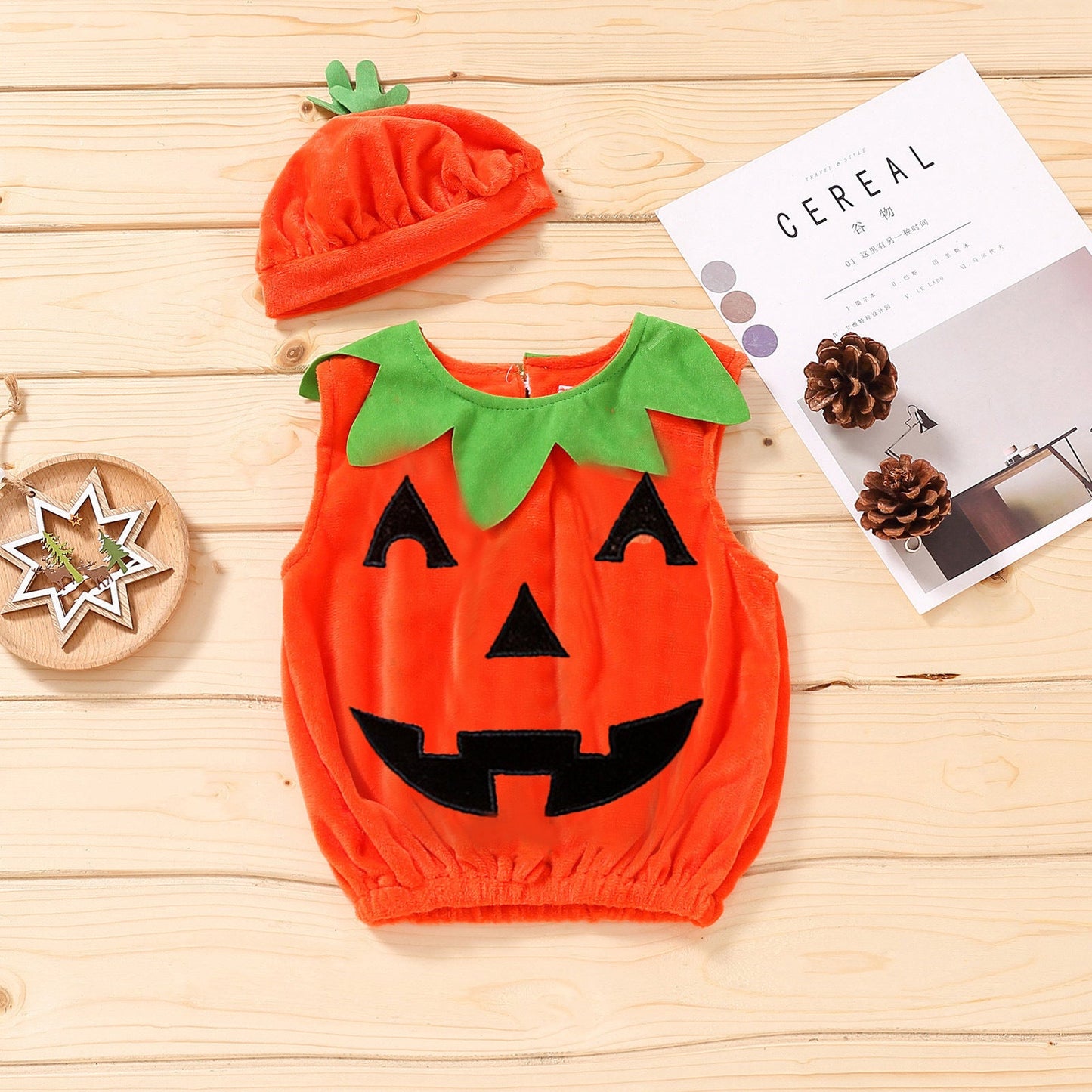 Baby Kid Unisex Color-blocking Halloween Tops Hats
