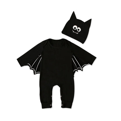 Baby Unisex Solid Color Animals Cartoon Halloween Rompers