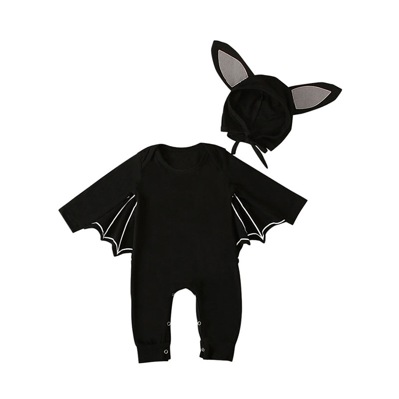 Baby Unisex Solid Color Animals Cartoon Halloween Rompers
