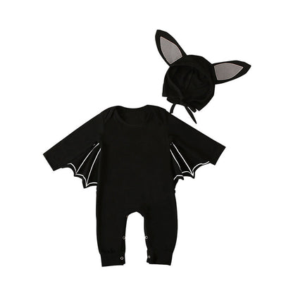 Baby Unisex Solid Color Animals Cartoon Halloween Rompers