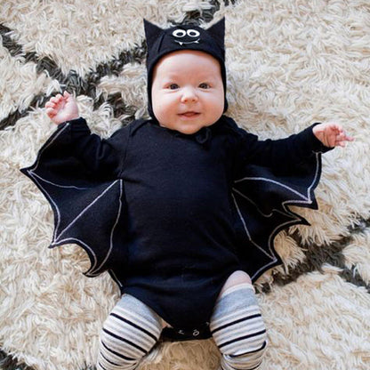 Baby Unisex Solid Color Animals Cartoon Halloween Rompers