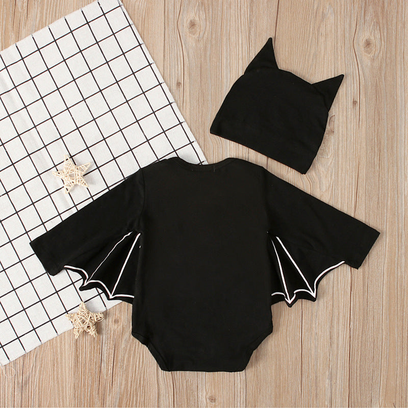 Baby Unisex Solid Color Animals Cartoon Halloween Rompers