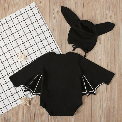 Baby Unisex Solid Color Animals Cartoon Halloween Rompers