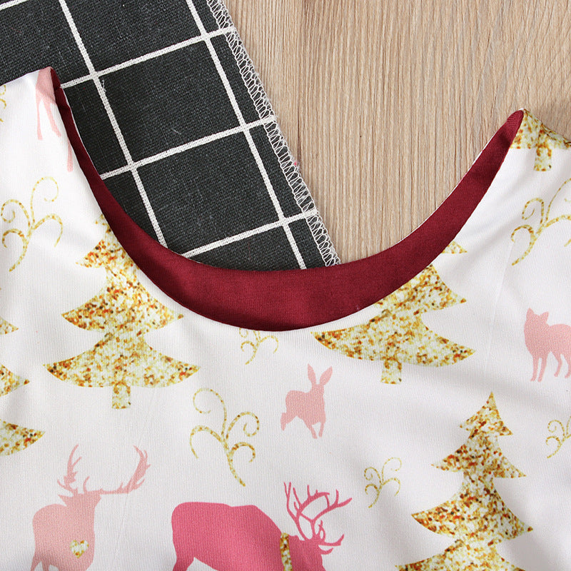 Baby Kid Girls Color-blocking Animals Cartoon Halloween Dresses