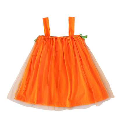 Baby Kid Girls Cartoon Print Halloween Dresses