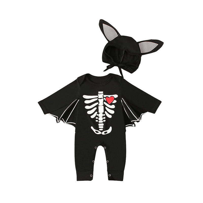 Baby Unisex Print Halloween Jumpsuits