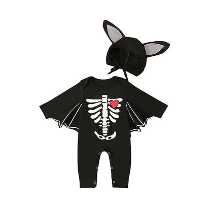 Baby Unisex Print Halloween Jumpsuits