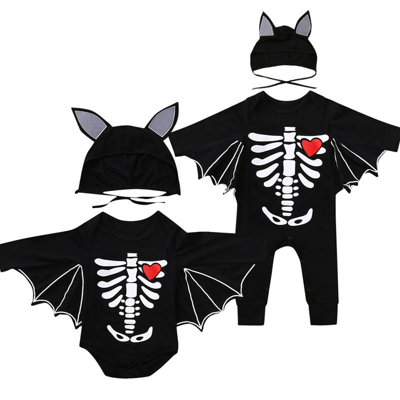 Baby Unisex Print Halloween Jumpsuits