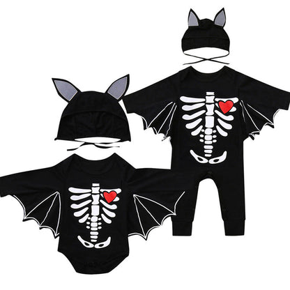 Baby Unisex Print Halloween Jumpsuits