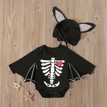 Baby Unisex Print Halloween Jumpsuits