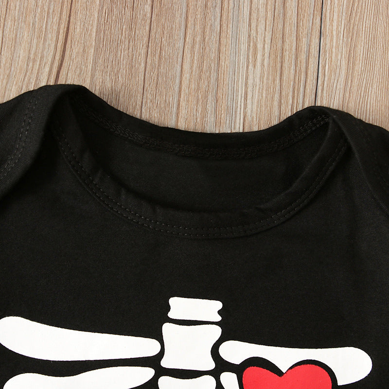 Baby Unisex Print Halloween Jumpsuits