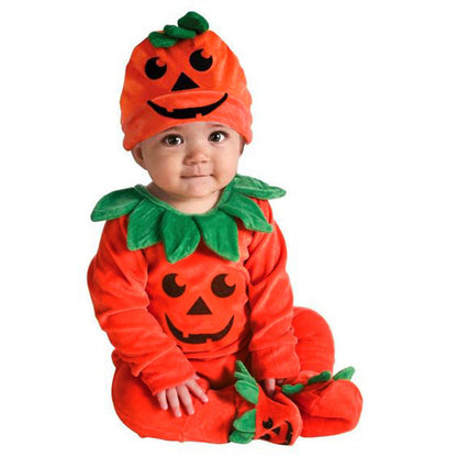 Baby Unisex Color-blocking Cartoon Halloween Jumpsuits