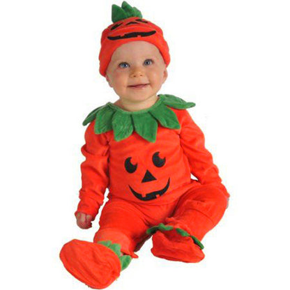 Baby Unisex Color-blocking Cartoon Halloween Jumpsuits