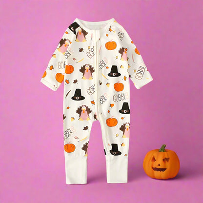 Baby Unisex Cartoon Print Halloween Jumpsuits