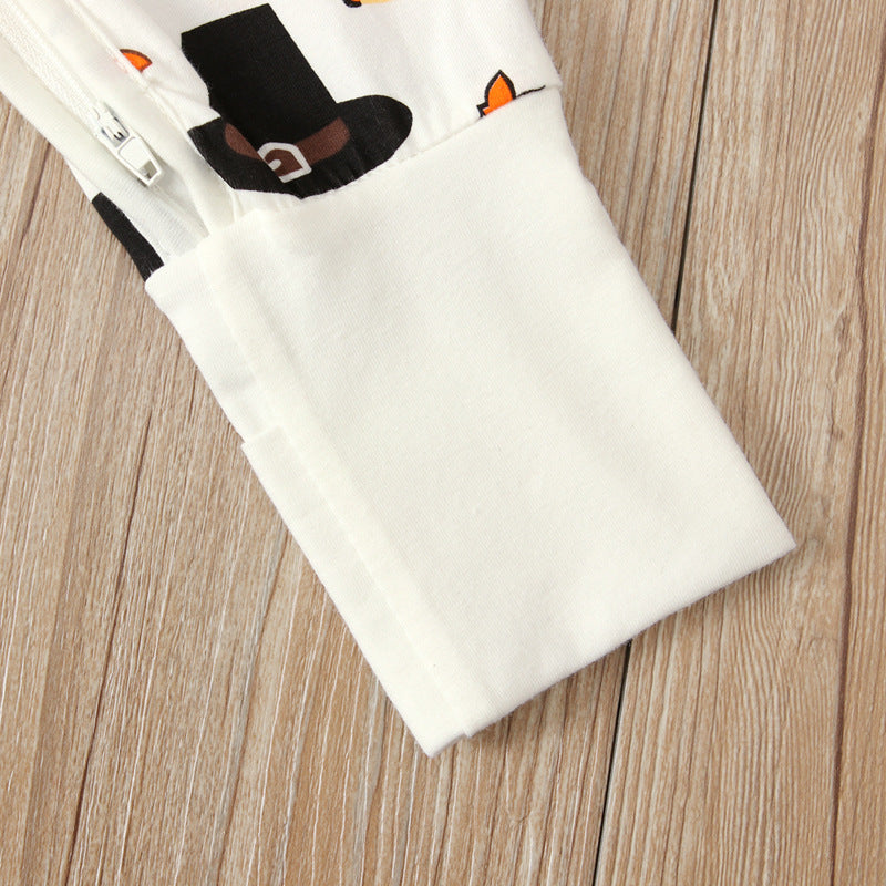 Baby Unisex Cartoon Print Halloween Jumpsuits