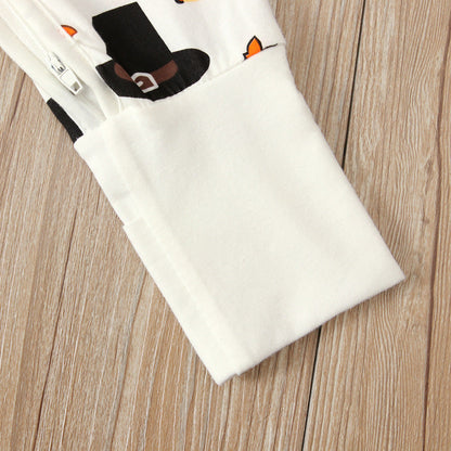 Baby Unisex Cartoon Print Halloween Jumpsuits