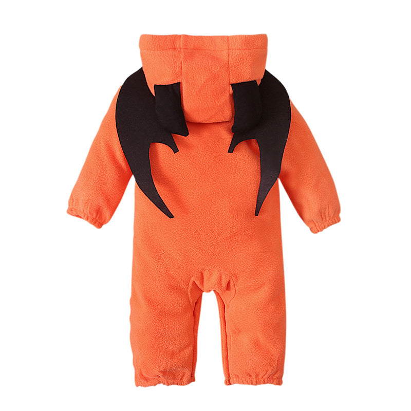 Baby Unisex Color-blocking Cartoon Print Halloween Jumpsuits