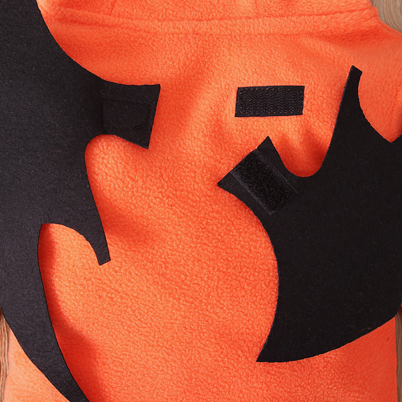 Baby Unisex Color-blocking Cartoon Print Halloween Jumpsuits