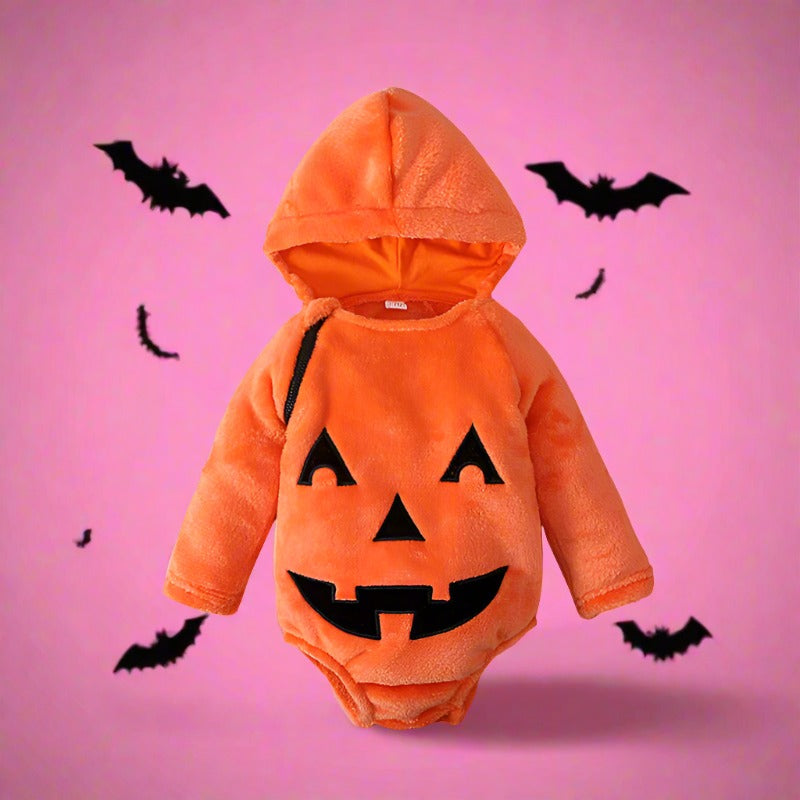 Baby Unisex Cartoon Print Halloween Rompers