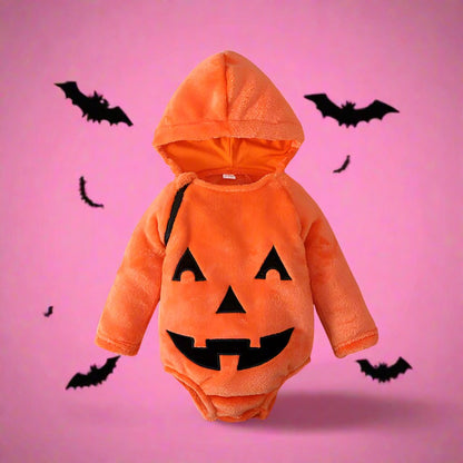 Baby Unisex Cartoon Print Halloween Rompers