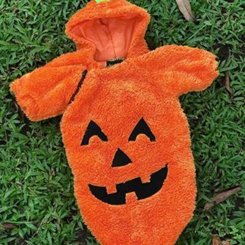 Baby Unisex Cartoon Print Halloween Rompers