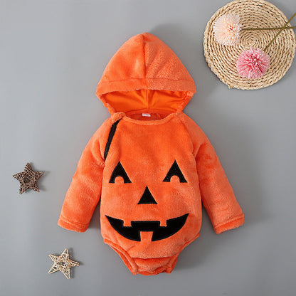 Baby Unisex Cartoon Print Halloween Rompers