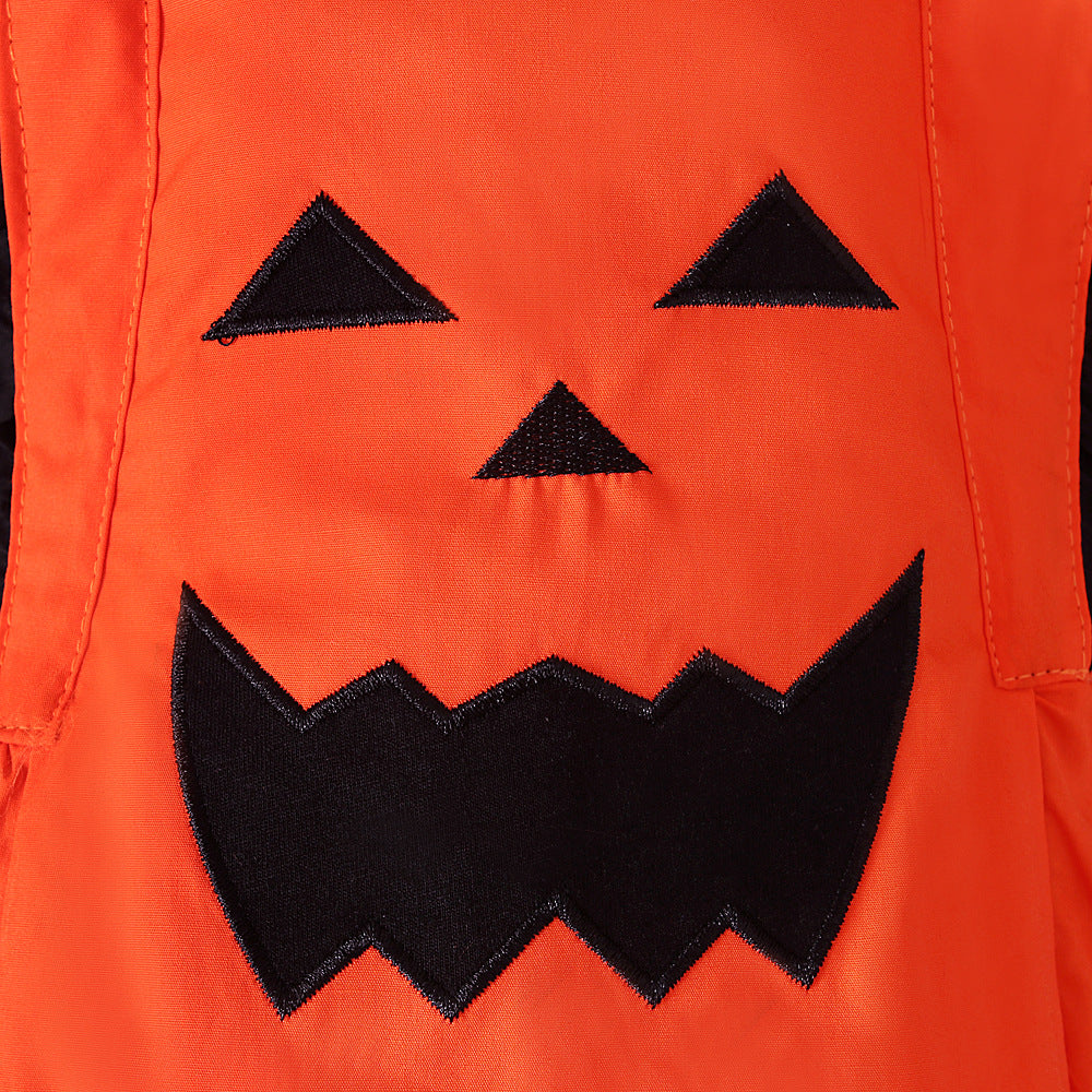 Baby Girls Color-blocking Print Halloween Rompers