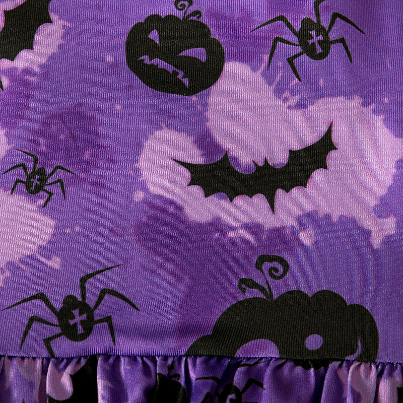 Baby Kid Girls Color-blocking Cartoon Halloween Jumpsuits