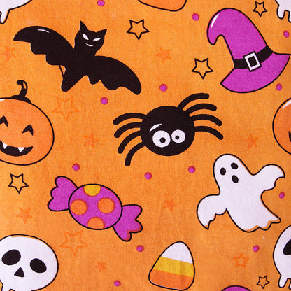 Baby Unisex Color-blocking Cartoon Print Halloween Jumpsuits