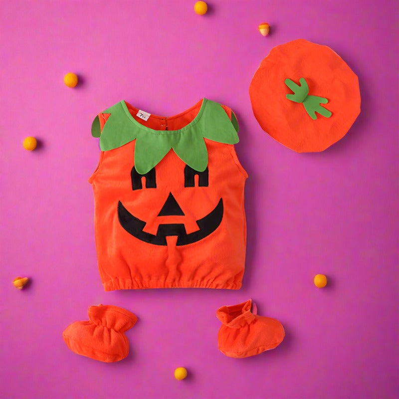 Kid Unisex Color-blocking Expression Halloween Tops
