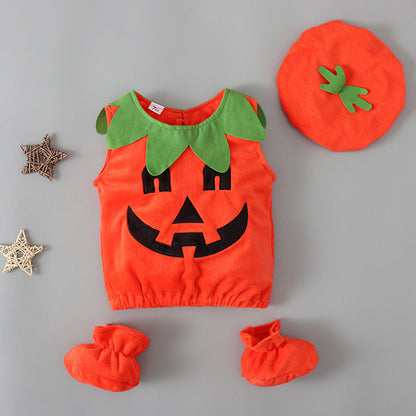 Kid Unisex Color-blocking Expression Halloween Tops
